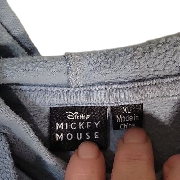 Disney Mickey & Friends Blue Hoodie XL Pullover Sweatshirt - Picture 2 of 5